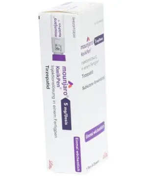 Mounjaro KwikPen 5 mg tirzepatide weekly injection pen for weight management treatment