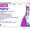 Wegovy 0.5 mg semaglutide weekly injection pen for weight-management treatment